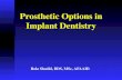 Prosthetic Options in Implant Dentistry Rola Shadid, BDS, MSc, AFAAID.