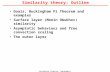 Training course: boundary layer II Similarity theory: Outline Goals, Buckingham Pi Theorem and examples Surface layer (Monin Obukhov) similarity Asymptotic.