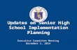 SHS Preparations Updates on Senior High School Implementation Planning Executive Committee Meeting December 1, 2014.