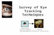 Survey of Eye Tracking Techniques Observable (Quantifiable) Eye Movements Covert Information Processing PSYC 736 – Spring 2006.
