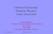 14th October 2014Graduate Lectures1 Oxford University Particle Physics Unix Overview Sean Brisbane Particle Physics Systems Administrator Room 661 Tel.