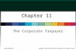 Chapter 11 The Corporate Taxpayer McGraw-Hill/Irwin Copyright © 2014 by The McGraw-Hill Companies, Inc. All rights reserved.