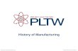 History of Manufacturing © 2013 Project Lead The Way, Inc.Computer Integrated Manufacturing.