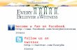 Become a fan on facebook http://www.facebook.com/everybelieverawitness follow us on twitter http://twitter.com/EveryBeliever.