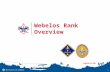 1 Webelos Rank Overview. Webelos Rank Overview - Objectives By the end of the session, participants will… Understand and communicate to others the updated.