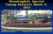 1 Bloomingdale Special Taxing District March 9, 2015 Property Management Report.