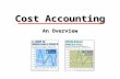 Cost Accounting An Overview. Managerial Cost Concepts 1.Direct materials 1.Direct materials: raw materials physically associated with the final product.