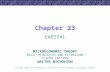 Chapter 23 CAPITAL Copyright ©2002 by South-Western, a division of Thomson Learning. All rights reserved. MICROECONOMIC THEORY BASIC PRINCIPLES AND EXTENSIONS.