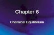 Chapter 6 Chemical Equilibrium. Chapter 6: Chemical Equilibrium 6.1 The Equilibrium Condition 6.2 The Equilibrium Constant 6.3 Equilibrium Expressions.