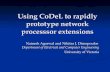 Using CoDeL to rapidly prototype network processsor extensions Nainesh Agarwal and Nikitas J. Dimopoulos Department of Electrical and Computer Engineering.