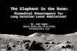 The Elephant in the Room: Biomedical Showstoppers for Long Duration Lunar Habitation? Dr. Jim Logan Space Medicine Associates TelemedJL@cs.com.