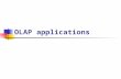 OLAP applications. Application areas OLAP most commonly used in the financial and marketing areas Data rich industries have been the most typical users.