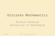 Discrete Mathematics Richard Anderson University of Washington 7/1/20081IUCEE: Discrete Mathematics.