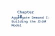 Aggregate Demand I: Building the IS-LM Model Chapter 10.