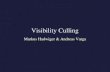 Visibility Culling Markus Hadwiger & Andreas Varga.