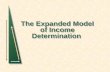 The Expanded Model of Income Determination. Expanded model of income determination In chapter 14, a very basic Keynesian model of income determination.