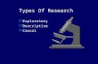 Types Of Research  Exploratory  Descriptive  Causal.