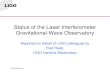 LIGO-G020518-00-W Status of the Laser Interferometer Gravitational-Wave Observatory Reported on behalf of LIGO colleagues by Fred Raab, LIGO Hanford Observatory.
