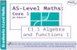 © Boardworks Ltd 2005 1 of 38 © Boardworks Ltd 2005 1 of 38 AS-Level Maths: Core 1 for Edexcel C1.1 Algebra and functions 1 This icon indicates the slide.