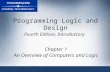 Programming Logic and Design Fourth Edition, Introductory Chapter 1 An Overview of Computers and Logic.