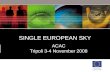 SINGLE EUROPEAN SKY ACAC Tripoli 3-4 November 2008.