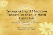 Integrating Effective Tutors within a Math Emporium Michael Pemberton Maysville Community & Technical College 2014 KYMATYC Meeting February 28, 2014.