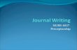 NURS 4027 Preceptorship. What is it? The Reflective Journal is an evaluation method for this preceptorship experience. For this course Reflective Journaling.