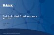 D-Link Unified Access Point DWL-6600AP Sales Guide July 2011 DHQ.