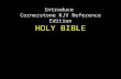 Introduce Cornerstone KJV Reference Edition HOLY BIBLE.