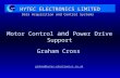 Data Acquisition and Control Systems HYTEC ELECTRONICS LIMITED Motor Control and Power Drive Support graham@hytec-electronics.co.uk Graham Cross.