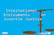 International Instruments on Juvenile Justice International Instruments on Juvenile Justice.