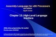 Assembly Language for x86 Processors 6th Edition Chapter 13: High-Level Language Interface (c) Pearson Education, 2010. All rights reserved. You may modify.