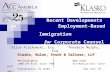 Recent Developments in Employment-Based Immigration for Corporate Counsel Elise Fialkowski, Esq. Theodore Murphy, Esq. Klasko, Rulon, Stock & Seltzer,