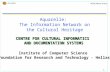 1 ICS-FORTH NIT’98, Athens, Greece Aquarelle: The Information Network on the Cultural Heritage CENTRE FOR CULTURAL INFORMATICS AND DOCUMENTATION SYSTEMS.