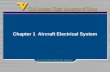 Chapter 1 Aircraft Electrical System. Chapter 1 Aircraft Electrical system Electrical component Storage Battery DC & AC Generator Control and Protection.