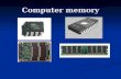 Computer memory. Content 1. Classification of memory by priority 2. Classification of memory by access 3. Division of Read-Only Memory 4. Division of.