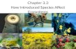 Chapter 3.3 How Introduced Species Affect Ecosystems.