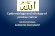 Epidemiology and etiology of prostae cancer DR.SH MOLANA RADIATION ONCOLOGIST.