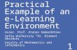 Practical Example of an e-Learning Environment Assoc. Prof. Atanas Semerdzhiev Sofia University “St. Kliment Ohridski”, Faculty of Mathematics and Informatics.
