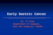 Early Gastric Cancer Dr. LF Hung Department of Surgery, Tuen Mun Hospital, HKSAR.