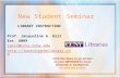 New Student Seminar LIBRARY INSTRUCTION Prof. Jacqueline A. Gill Ext. 6089 jgill@ccny.cuny.edu  Click the down or up arrows.