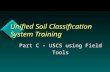 Unified Soil Classification System Training Part C - USCS using Field Tools.