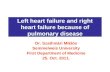 Left heart failure and right heart failure because of pulmonary disease Dr. Szathmári Miklós Semmelweis University First Department of Medicine 25. Oct.