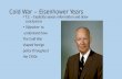 Cold War -- Eisenhower Years T.S. – Explicitly assess information and draw conclusions Objective- to understand how The Cold War shaped foreign policy.
