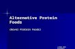 Alternative Protein Foods (Novel Protein Foods) © PDST Home Economics.