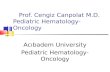 Acıbadem University Pediatric Hematology- Oncology Prof. Cengiz Canpolat M.D. Pediatric Hematology-Oncology.