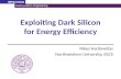 Exploiting Dark Silicon for Energy Efficiency Nikos Hardavellas Northwestern University, EECS.