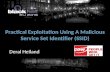 Practical Exploitation Using A Malicious Service Set Identifier (SSID) Deral Heiland.