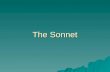 The Sonnet. Sonnet Origins  Originated in Italy in the 13 th century  The word sonnet comes from Italian word sonetto meaning “little song”  Petrarch,