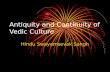Antiquity and Continuity of Vedic Culture Hindu Swayamsevak Sangh.